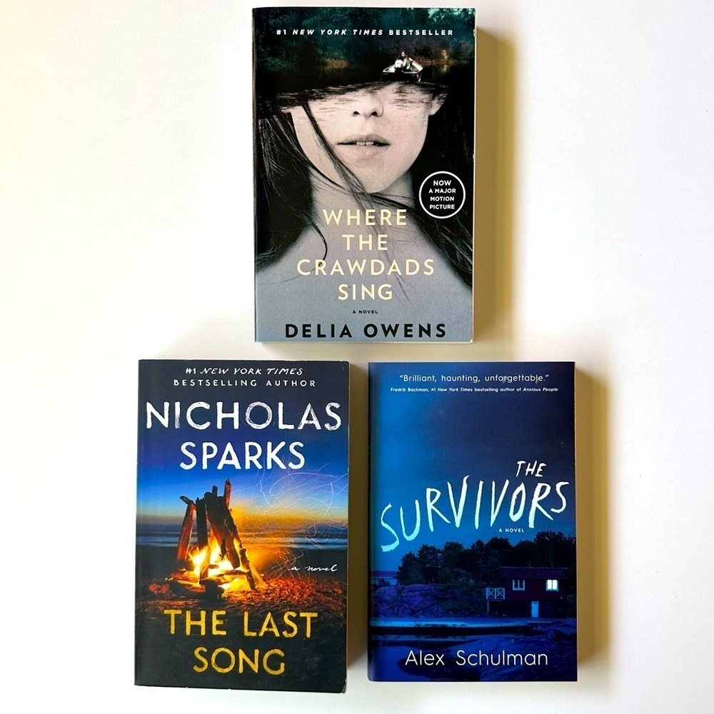 THREE BOOK LOT Bundle Thriller Trade Paperback Reading Booktok